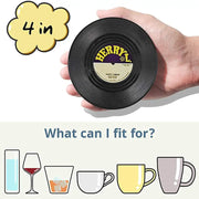 Vinyl Record Coaster Set