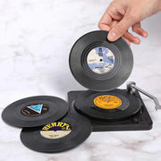Vinyl Record Coaster Set