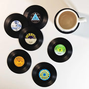 Vinyl Record Coaster Set