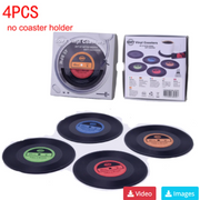 Vinyl Record Coaster Set