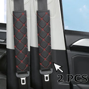 Quilted Leather Seat Belt Pads