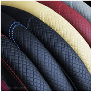 Embossed Leather Steering Wheel Cover