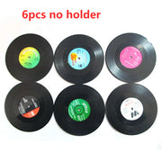 Vinyl Record Coaster Set