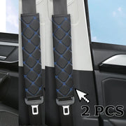 Quilted Leather Seat Belt Pads