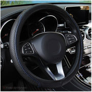 Embossed Leather Steering Wheel Cover