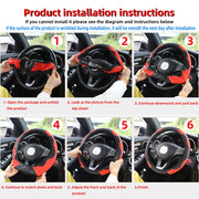 Carbon-Look Steering Wheel Cover