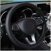 Embossed Leather Steering Wheel Cover