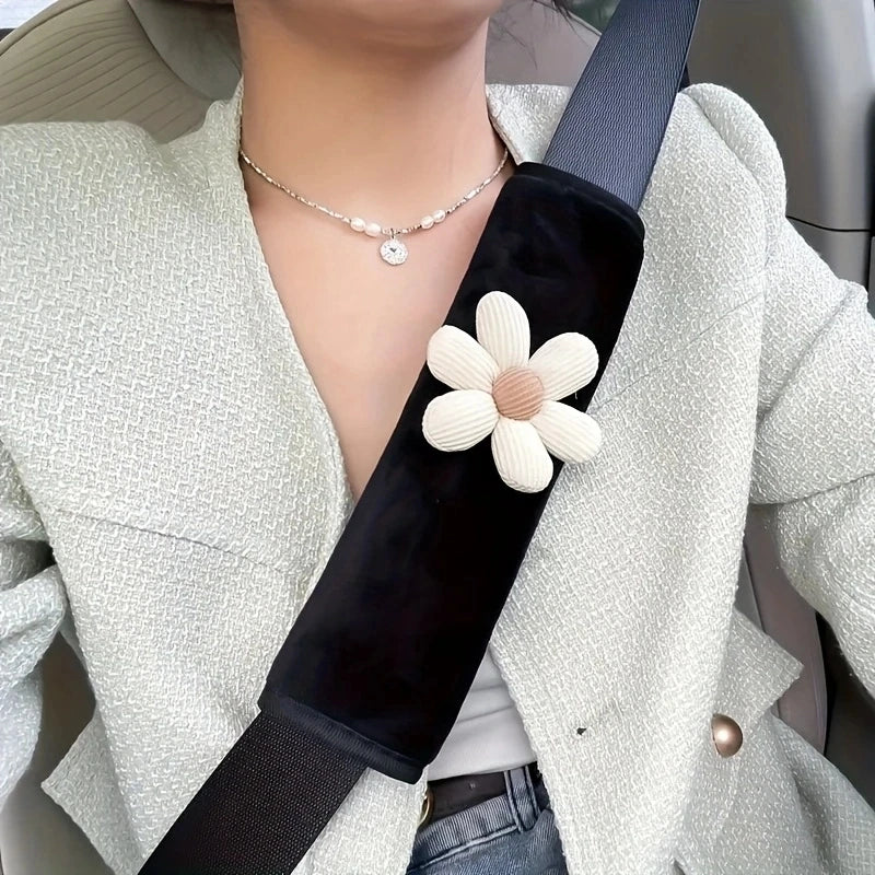 Floral Seat Belt Pads