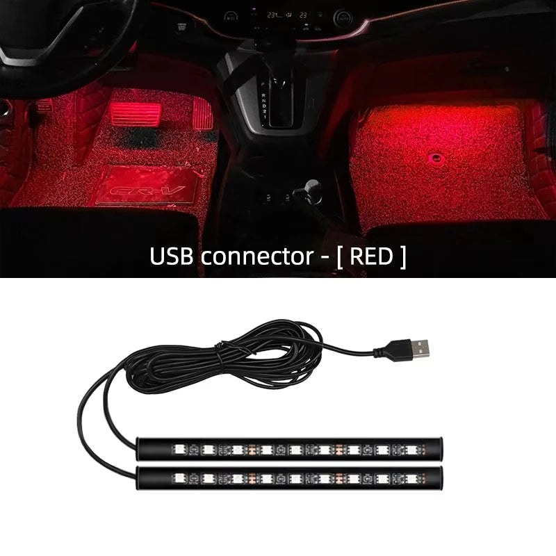 Car Interior Ambient Footlight Kit