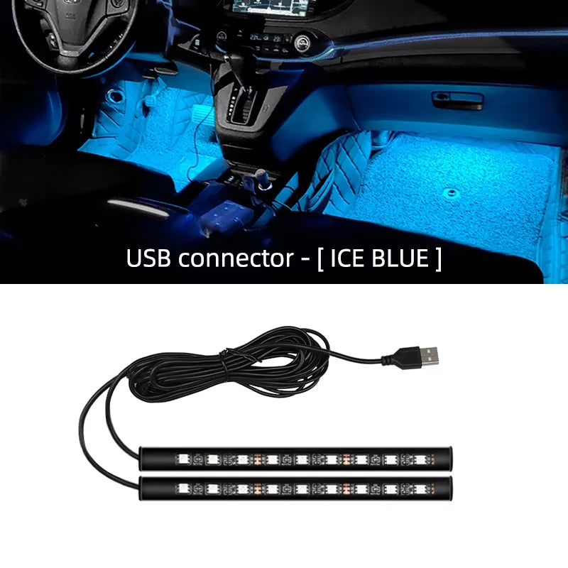 Car Interior Ambient Footlight Kit