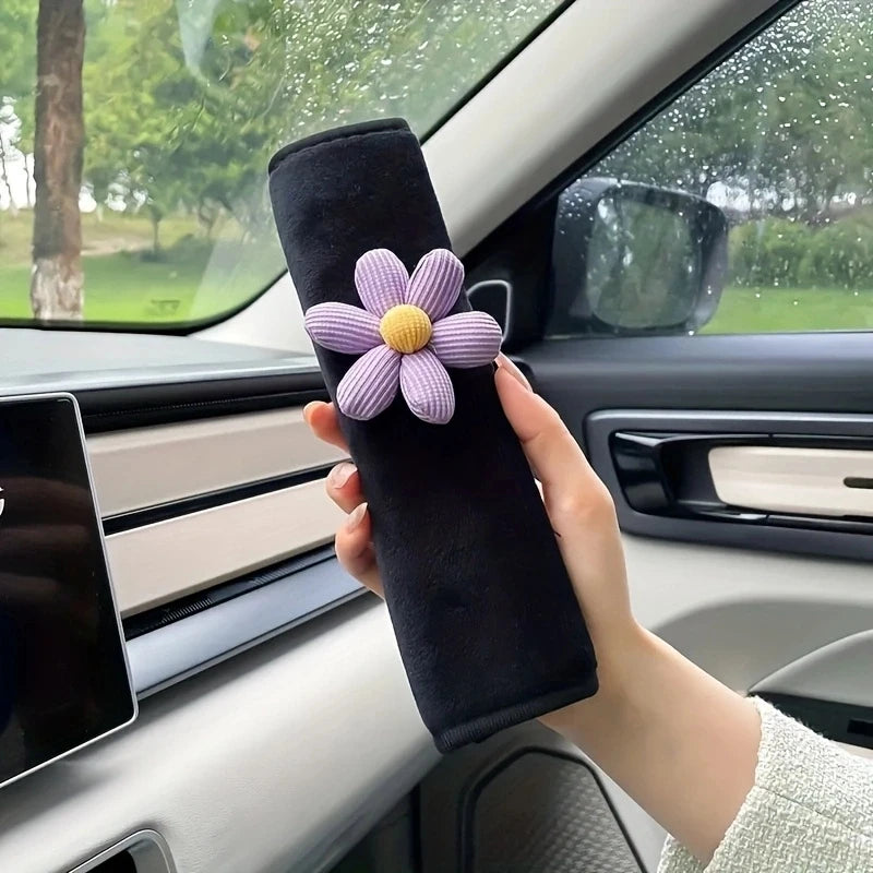 Floral Seat Belt Pads