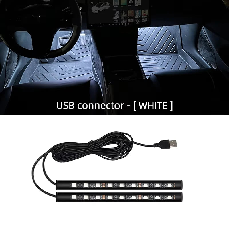 Car Interior Ambient Footlight Kit