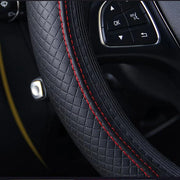 Embossed Leather Steering Wheel Cover