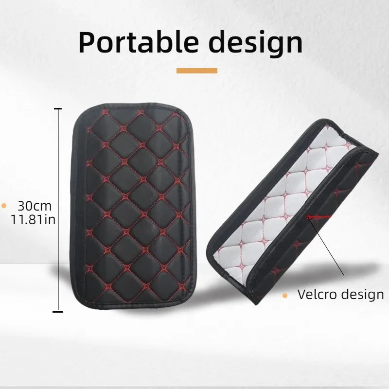 Quilted Leather Seat Belt Pads