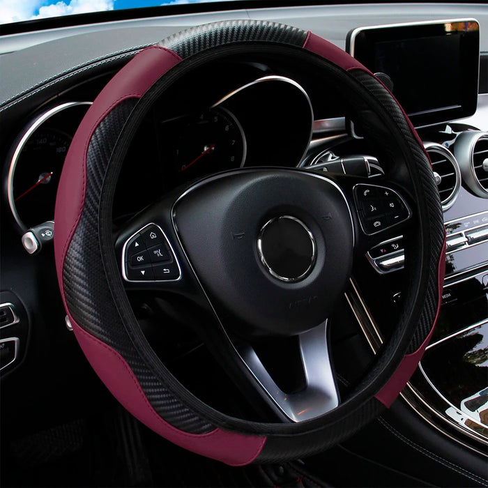 Carbon-Look Steering Wheel Cover