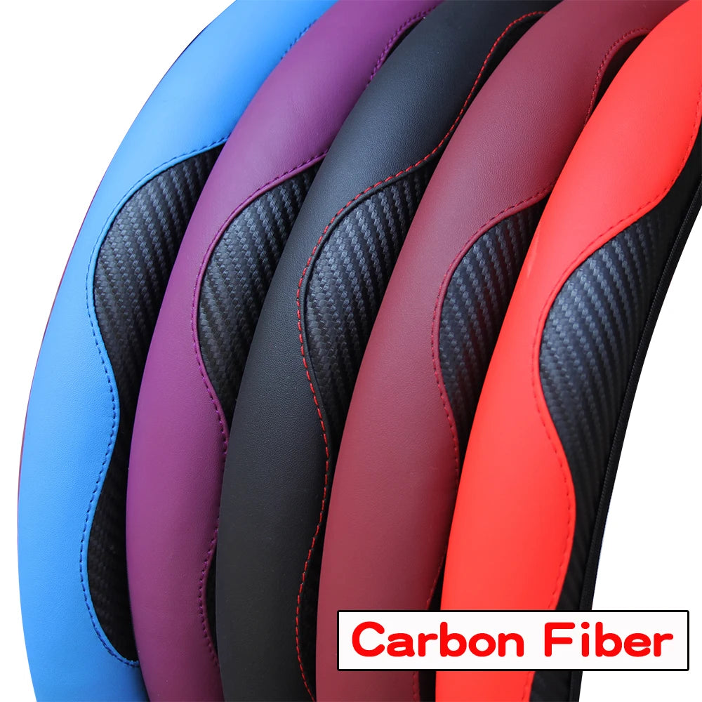 Carbon-Look Steering Wheel Cover