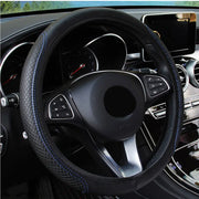 Embossed Leather Steering Wheel Cover