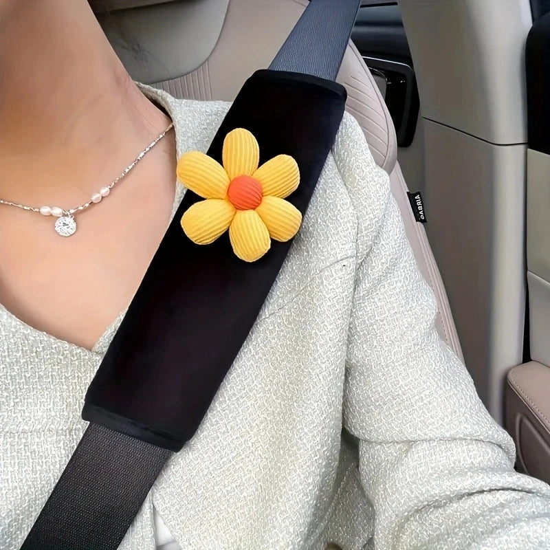 Floral Seat Belt Pads