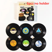 Vinyl Record Coaster Set