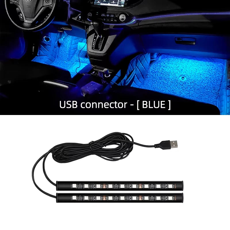 Car Interior Ambient Footlight Kit
