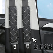 Quilted Leather Seat Belt Pads