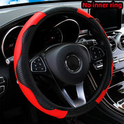 Carbon-Look Steering Wheel Cover
