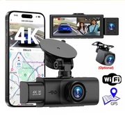 4K Triple-Lens Dash Camera